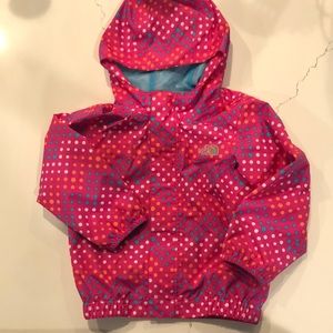 North Face Hyvent polka dot windbreaker raincoat